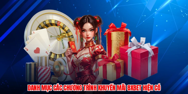 Danh mục các chương trình khuyến mãi 8XBET hiện có