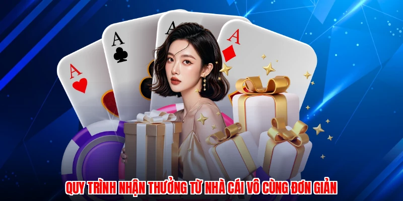 Quy trình nhận thưởng từ nhà cái vô cùng đơn giản
